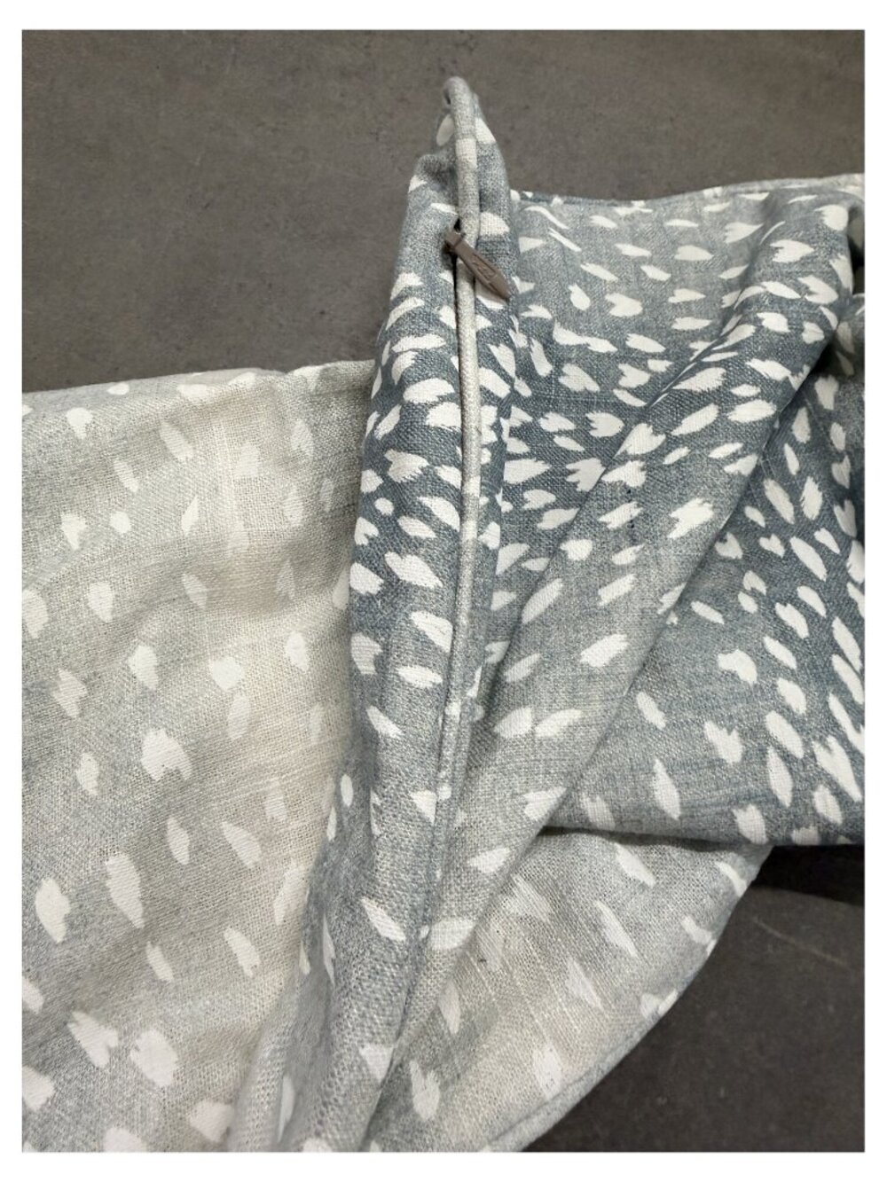 Pair Century Furniture Gray Antelope Pillow Covers 23x23